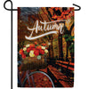 America Forever Autumn Night Bike Ride Garden Flag