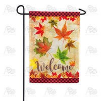 America Forever Fall Leaves Welcome Autumn Garden Flag