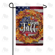 America Forever Patriotic Fall Welcome Garden Flag
