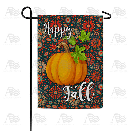 America Forever Happy Fall Leaves Garden Flag