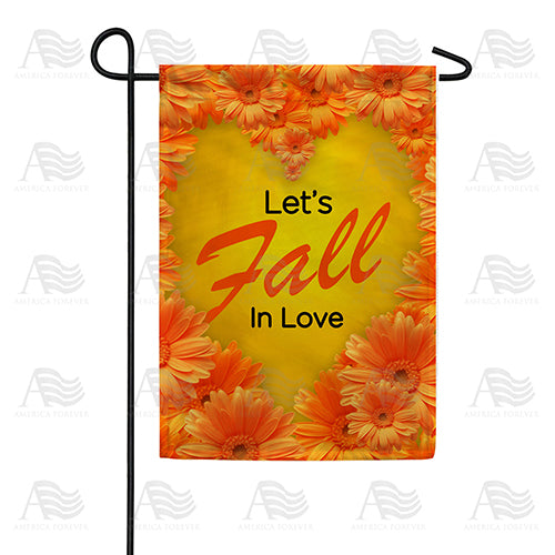 America Forever Let's Fall in Love Garden Flag