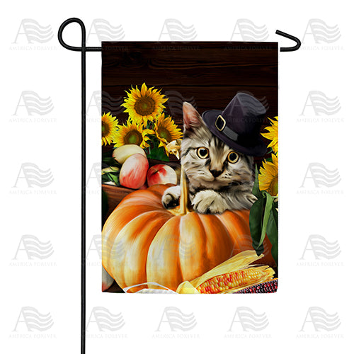 America Forever Pilgrim Cat Garden Flag