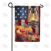 America Forever Harvest Glow Garden Flag