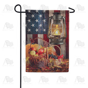 America Forever Harvest Glow Garden Flag