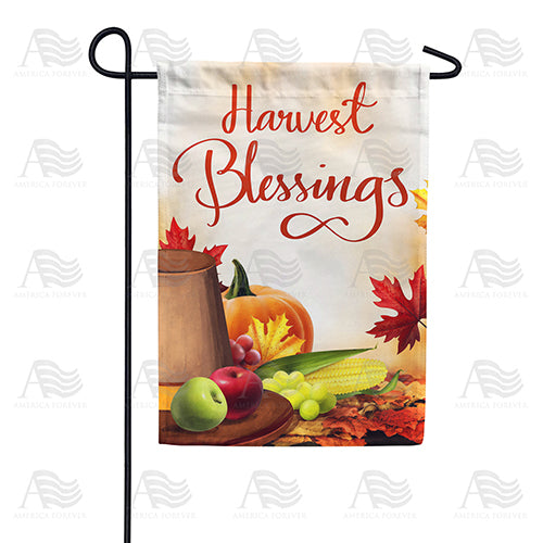 America Forever Pilgrim Hat Harvest Blessings Garden Flag