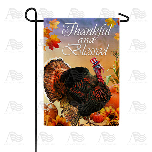 America Forever Patriotic Tom Turkey Garden Flag