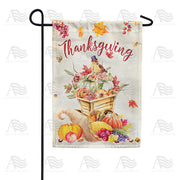 America Forever Thanksgiving Watercolor Garden Flag
