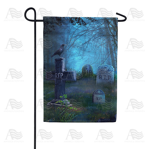America Forever Bone Chilling Graveyard Garden Flag