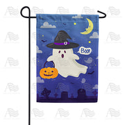 America Forever Trick Or Treat Ghost Garden Flag