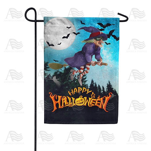 America Forever If The Broom Fits, Fly It! Garden Flag