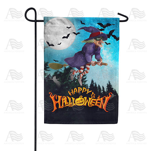 America Forever If The Broom Fits, Fly It! Garden Flag