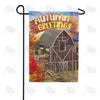 America Forever Rustic Autumn Barn Garden Flag