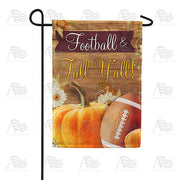 America Forever Football & Fall Y'all! Garden Flag