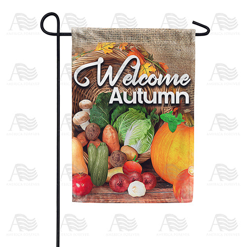 America Forever Autumn Food Harvest Garden Flag