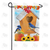 America Forever Autumn Birdhouse Bluebirds Garden Flag