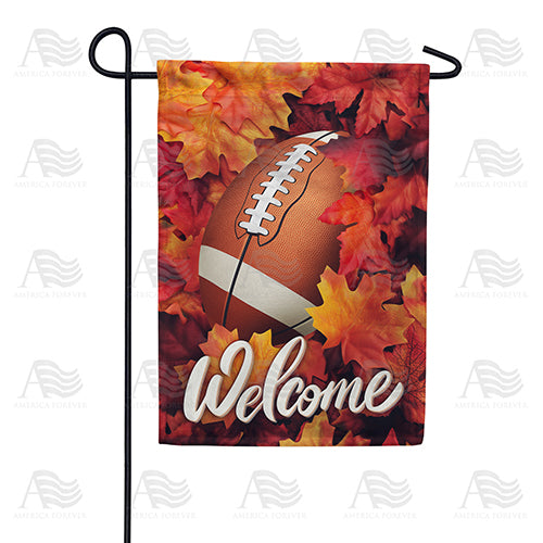 America Forever Fall Football Season Garden Flag