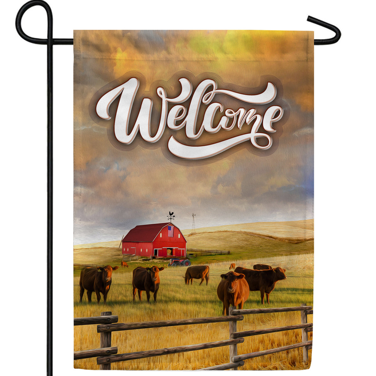 America Forever Welcome To Rural America Garden Flag