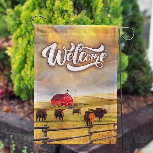 America Forever Welcome To Rural America Garden Flag