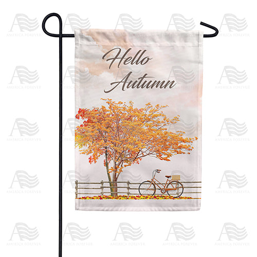 America Forever Autumn Breeze Bike Ride Garden Flag