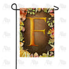 America Forever Pumpkins & Leaves Monogram Garden Flag