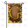 America Forever Pumpkins & Leaves Monogram Garden Flag