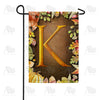 America Forever Pumpkins & Leaves Monogram Garden Flag