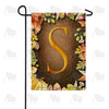 America Forever Pumpkins & Leaves Monogram Garden Flag