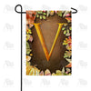 America Forever Pumpkins & Leaves Monogram Garden Flag