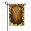 America Forever Pumpkins & Leaves Monogram Garden Flag