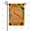 America Forever Autumn Sunflowers Monogram Garden Flag