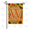 America Forever Autumn Sunflowers Monogram Garden Flag