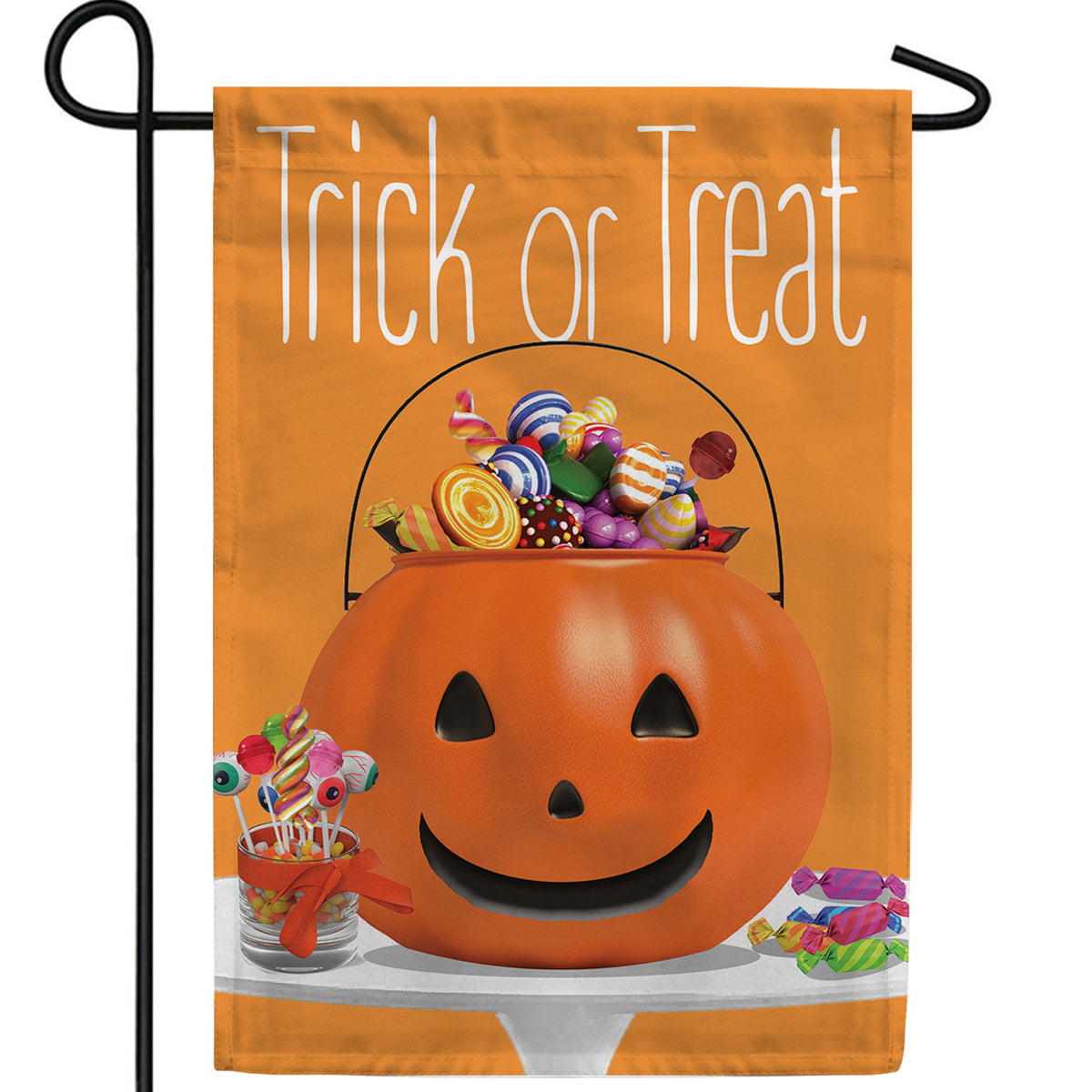 America Forever Halloween Candy Bucket Garden Flag