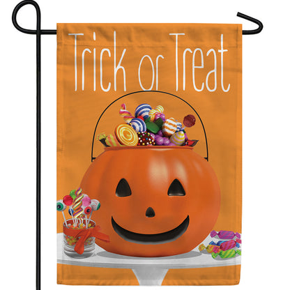 America Forever Halloween Candy Bucket Garden Flag
