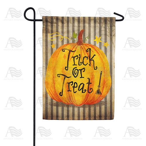 America Forever Trick Or Treat Pumpkin Garden Flag