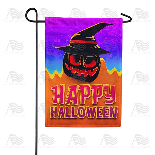 America Forever Sinister Pumpkin Garden Flag
