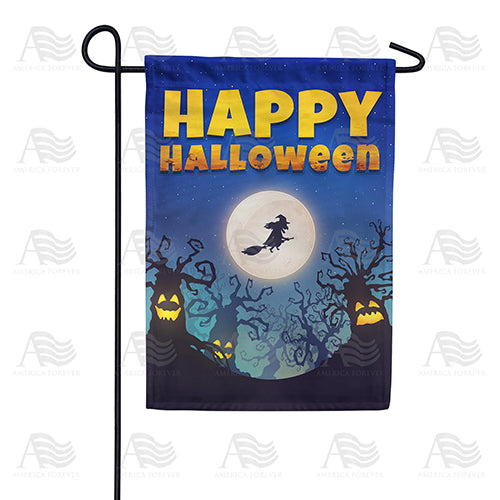 America Forever Spooky Trees Garden Flag