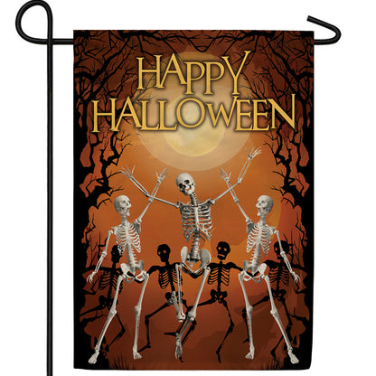 Dancing Skeletons Garden Flag