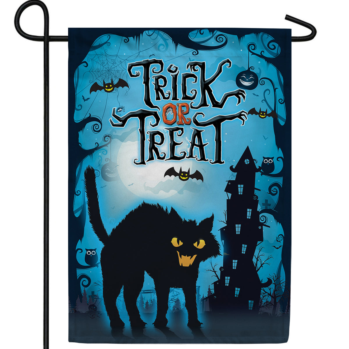 America Forever Frightening Feline Garden Flag