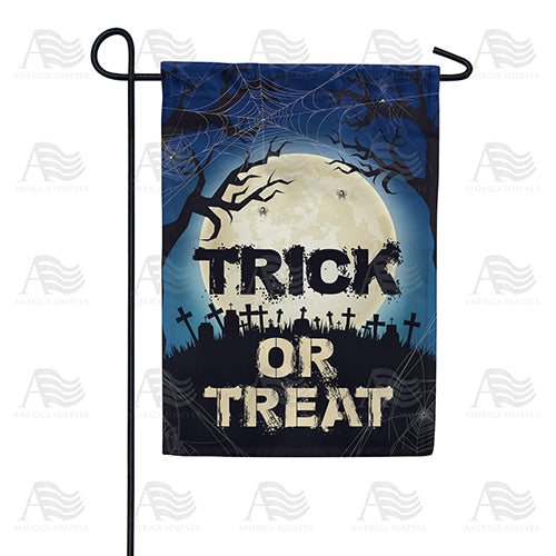 America Forever Spooky Graveyard Garden Flag