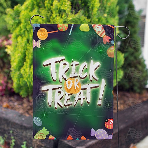 America Forever Trick Or Treat Candy Garden Flag