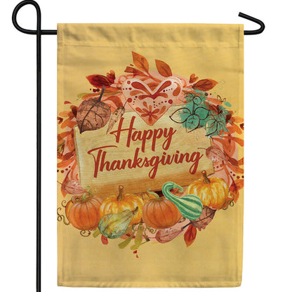 America Forever Thanksgiving Love & Gourds Garden Flag