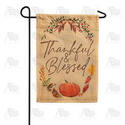 America Forever Thankful & Blessed Pumpkin Garden Flag