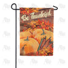 America Forever Be Thankful Pumpkin Garden Flag