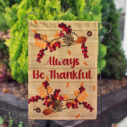 America Forever Always Be Berry Thankful Garden Flag