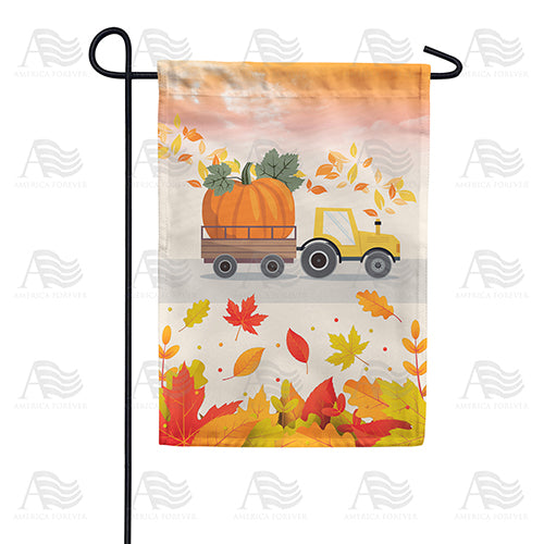America Forever Big Pumpkin Harvest Garden Flag