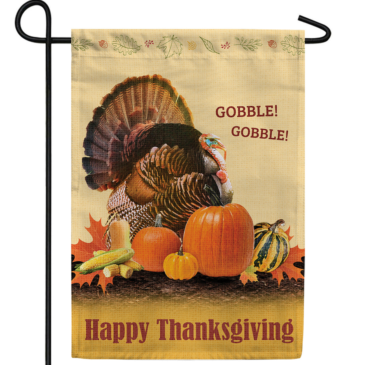 America Forever Gobble! Gobble! Garden Flag
