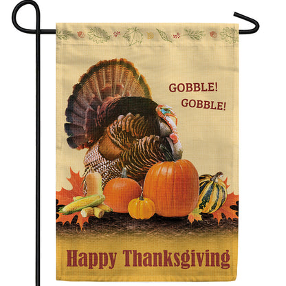 America Forever Gobble! Gobble! Garden Flag
