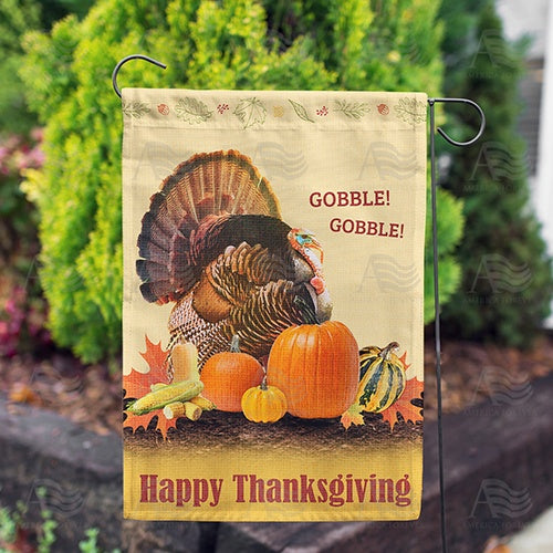 America Forever Gobble! Gobble! Garden Flag