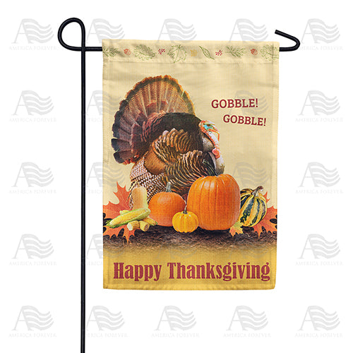 America Forever Gobble! Gobble! Garden Flag