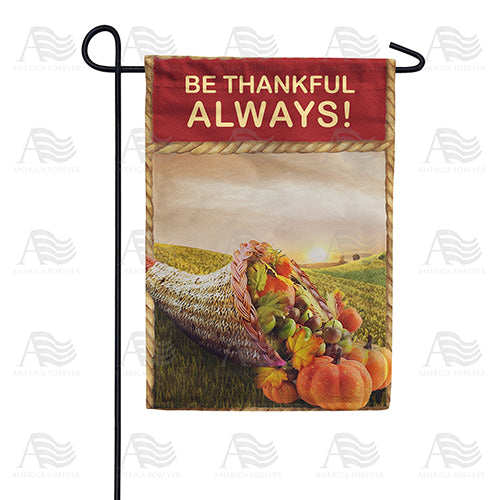 America Forever Cornucopia Sunset Garden Flag